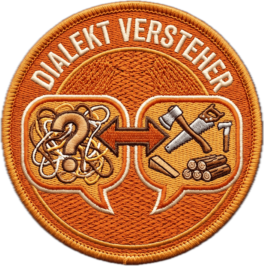 Dialekt Versteher Abzeichen
